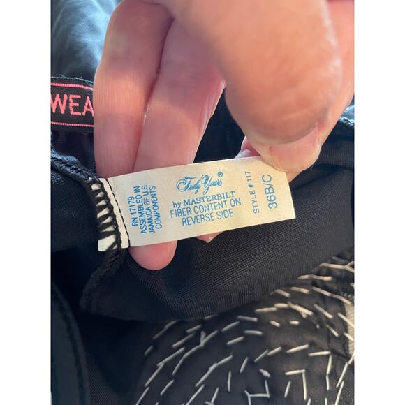 Dare To Wear black embellished corset dress beaded mini padded underwire 36 B/C - Picture 7 of 8